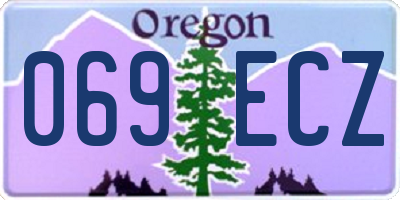 OR license plate 069ECZ