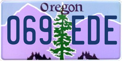 OR license plate 069EDE