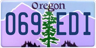 OR license plate 069EDI