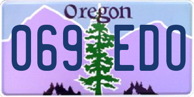 OR license plate 069EDO