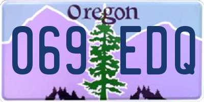 OR license plate 069EDQ