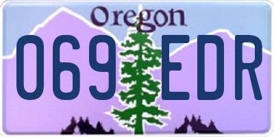 OR license plate 069EDR