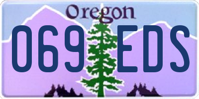 OR license plate 069EDS