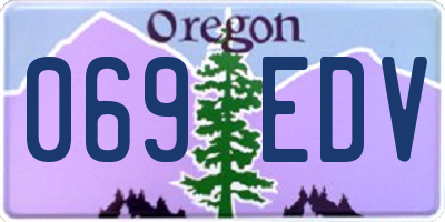 OR license plate 069EDV