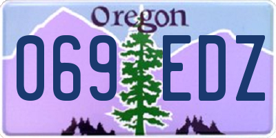 OR license plate 069EDZ