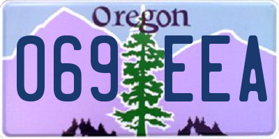 OR license plate 069EEA