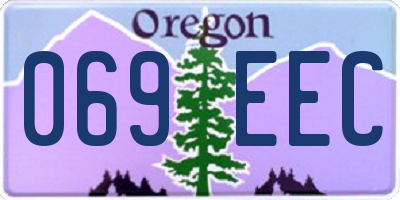OR license plate 069EEC