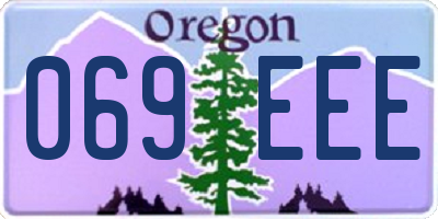 OR license plate 069EEE