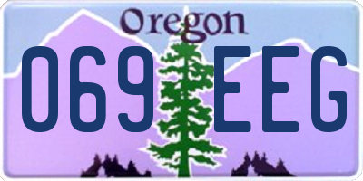 OR license plate 069EEG