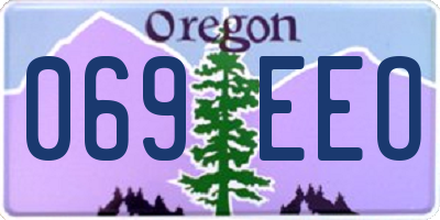 OR license plate 069EEO