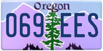 OR license plate 069EES