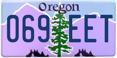 OR license plate 069EET