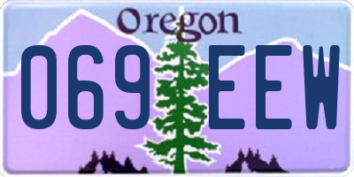 OR license plate 069EEW