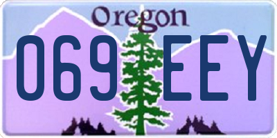 OR license plate 069EEY