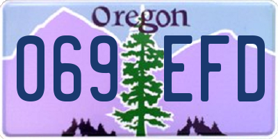 OR license plate 069EFD