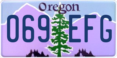 OR license plate 069EFG