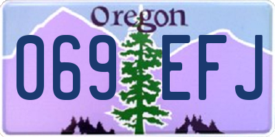 OR license plate 069EFJ