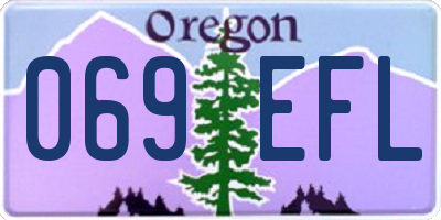 OR license plate 069EFL