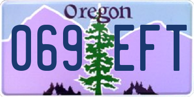 OR license plate 069EFT