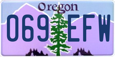 OR license plate 069EFW