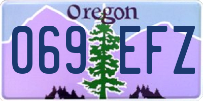 OR license plate 069EFZ