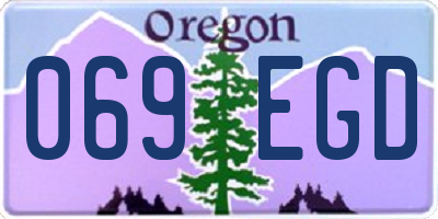 OR license plate 069EGD