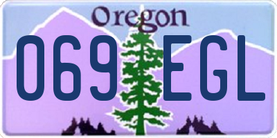 OR license plate 069EGL