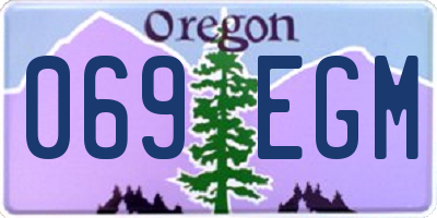OR license plate 069EGM