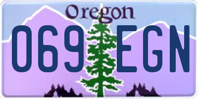 OR license plate 069EGN