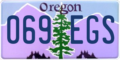 OR license plate 069EGS