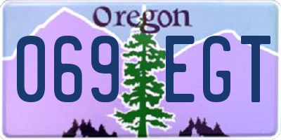 OR license plate 069EGT