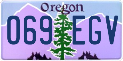 OR license plate 069EGV