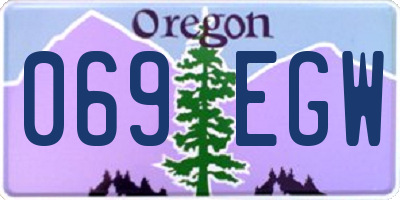 OR license plate 069EGW
