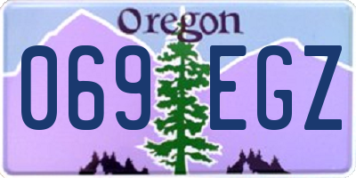 OR license plate 069EGZ