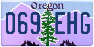 OR license plate 069EHG