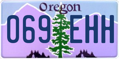 OR license plate 069EHH