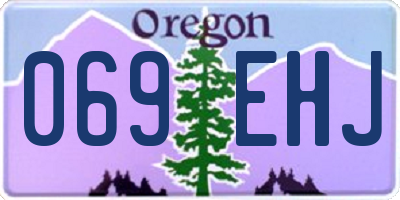 OR license plate 069EHJ