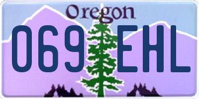 OR license plate 069EHL