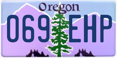 OR license plate 069EHP
