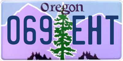 OR license plate 069EHT