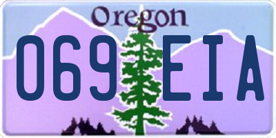 OR license plate 069EIA