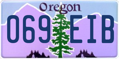 OR license plate 069EIB