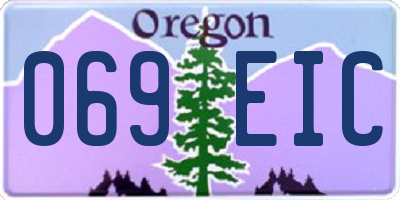OR license plate 069EIC
