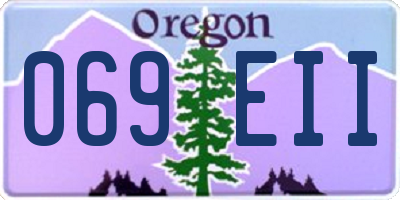 OR license plate 069EII