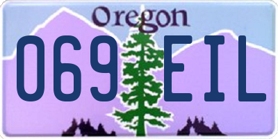 OR license plate 069EIL