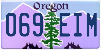 OR license plate 069EIM