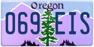 OR license plate 069EIS