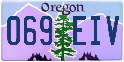 OR license plate 069EIV