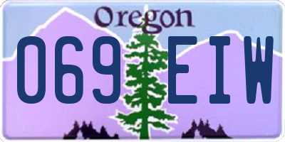 OR license plate 069EIW