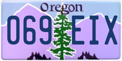 OR license plate 069EIX